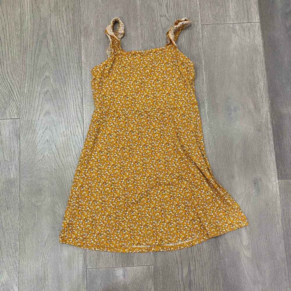Mini orange flower dress